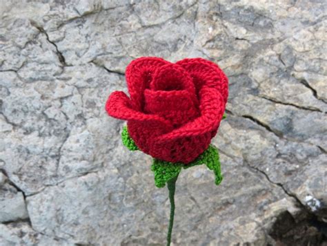 Crocheted Rose Buds