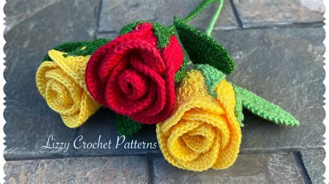 Crocheted Rose with Beads