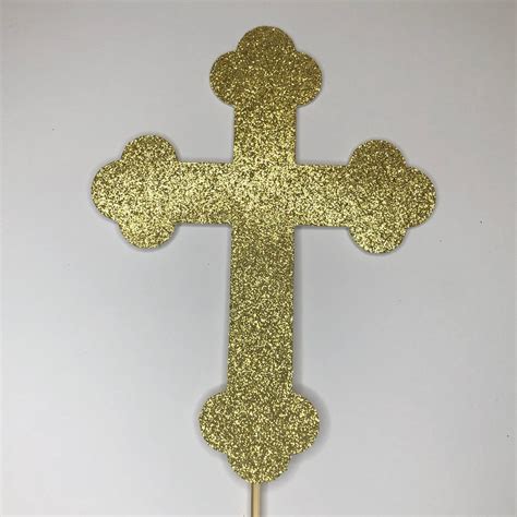 Cross Cake Topper Design 7