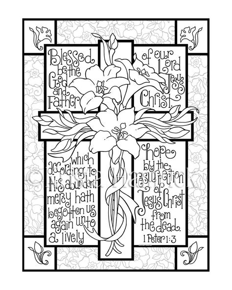 Cross Coloring Pages for Adults