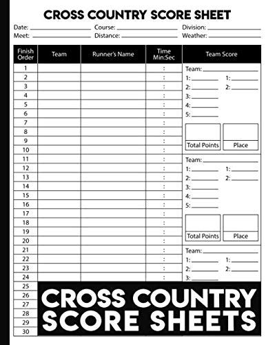 Cross Country Score Sheet Best Practices