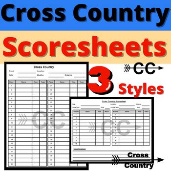 Cross Country Score Sheet Best Practices