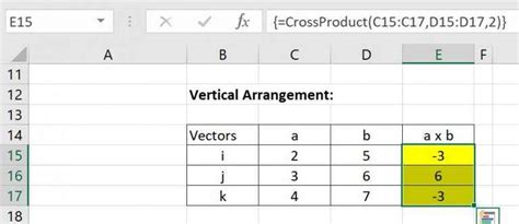 Cross Product VBA