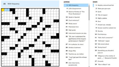 Adding clues and answers to a crossword puzzle in Excel