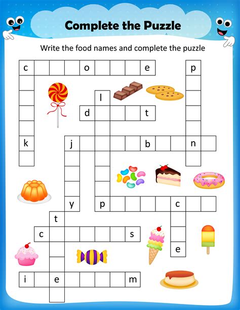 Easy Crossword Puzzles for Kids