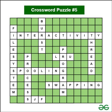 Crossword Puzzle Image 5