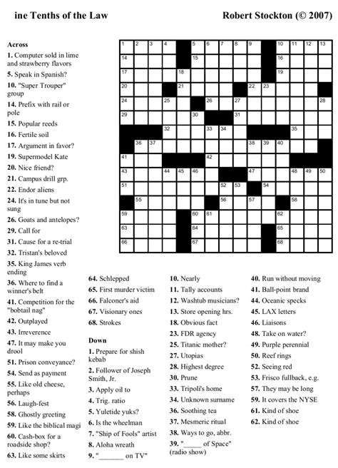 Crossword puzzles for teens image gallery