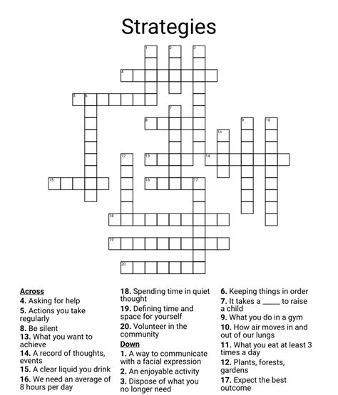 Effective Strategies for Solving Crosswords