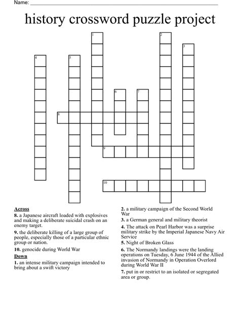 La Times Sunday Crossword History Themes