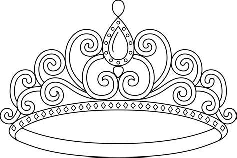 Crown Coloring Book Pages