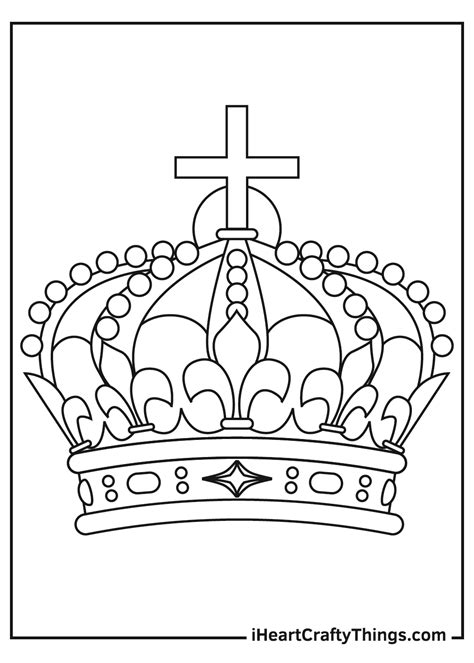 Crown Design Coloring Pages