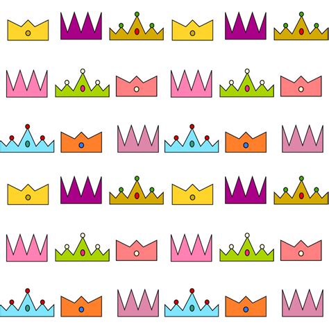 Crown patterns for scrapbooking