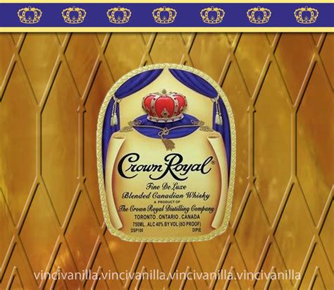 Minimalist Crown Royal label template