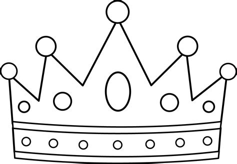 Crown Template Coloring Pages