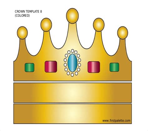 An elegant crown template for adults with sophisticated design