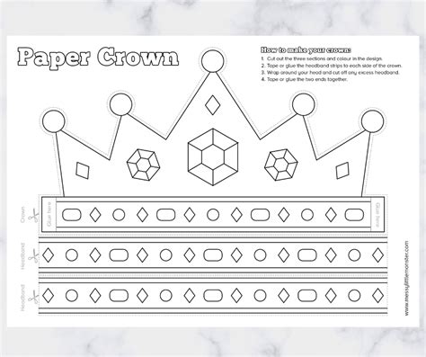 A luxurious crown template for wedding with elegant design