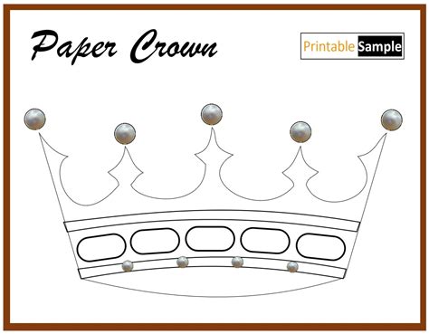 A crown template with a beautiful gemstone design