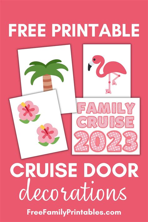 Cruise door decorations printable