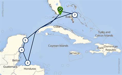 Cruise Route Map Template