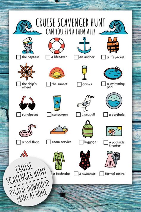 Cruise Ship Scavenger Hunt Activities