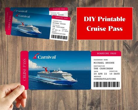 Cruise Ticket Design