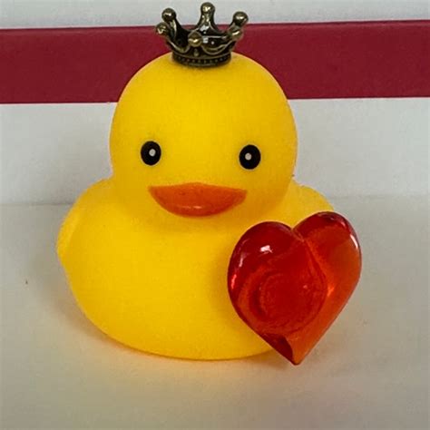 Cruising Duck with Hearts