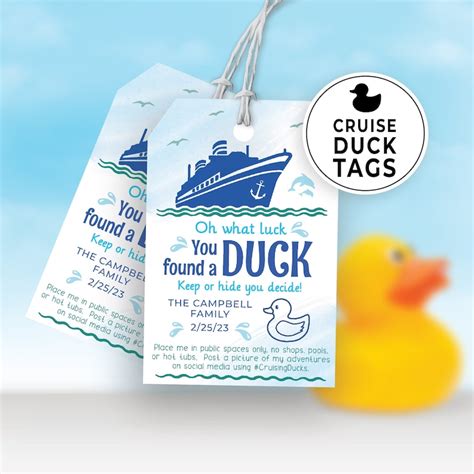 Cruising Ducks Template Tag 1