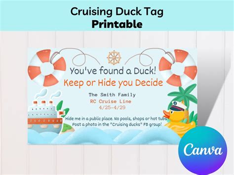 Cruising Ducks Template Tag 6