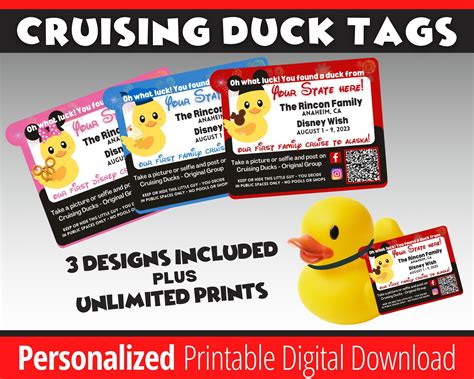 Cruising Ducks Template Tag 7