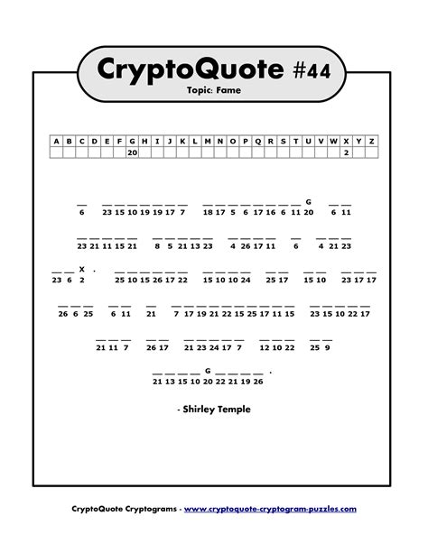 Cryptogram puzzle example