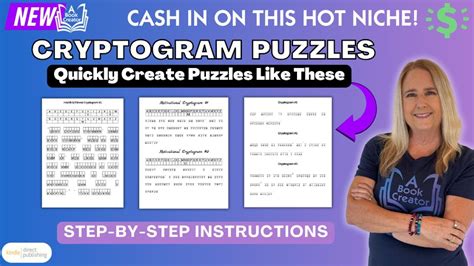 Tools for creating custom printable cryptogram puzzles