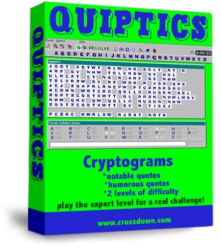 Software for creating custom printable cryptogram puzzles