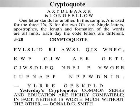 A person relaxing while solving a cryptoquote puzzle