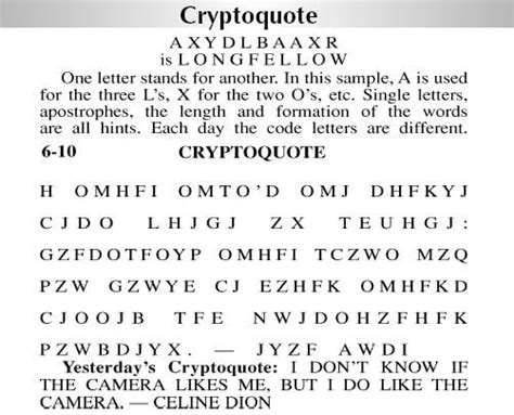 Cryptoquote puzzle images