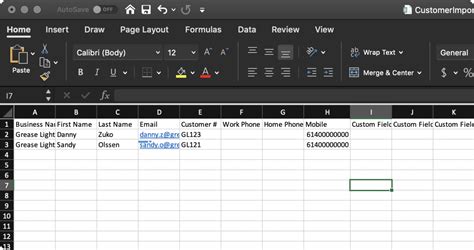 Importing CSV Data