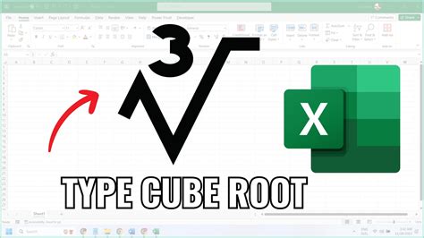 Cube root in Excel