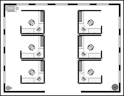 Cubicle layout templates