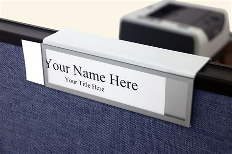 Cubicle Name Plates Idea 1