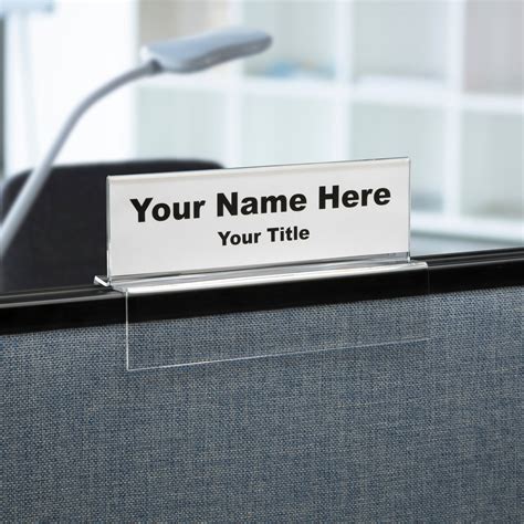 Cubicle Name Plates Idea 3