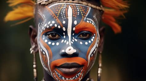 Cultural face paint designs