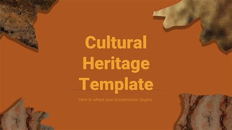 Cultural Heritage template is perfect for showcasing your cultural experiences