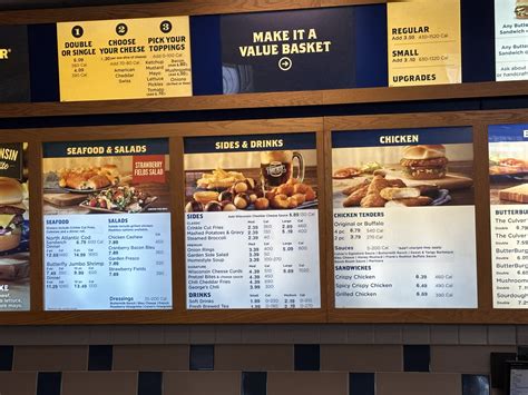 Culver's Menu Board