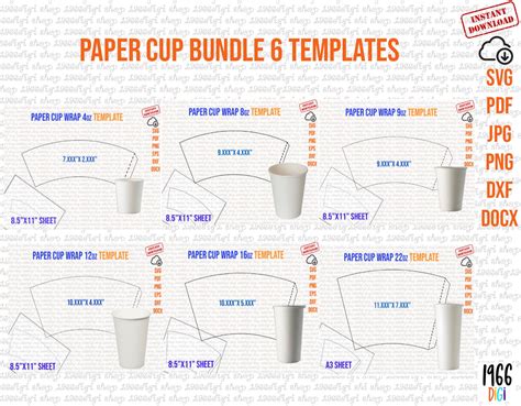 Cup Wrap Template