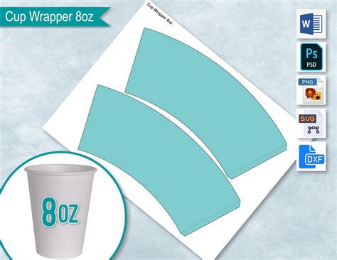 Cup Wrap Template