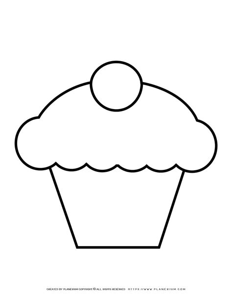 Cupcake cake template made from cardboard