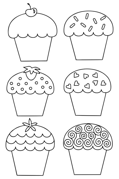 A seventh example of a cupcake cake template