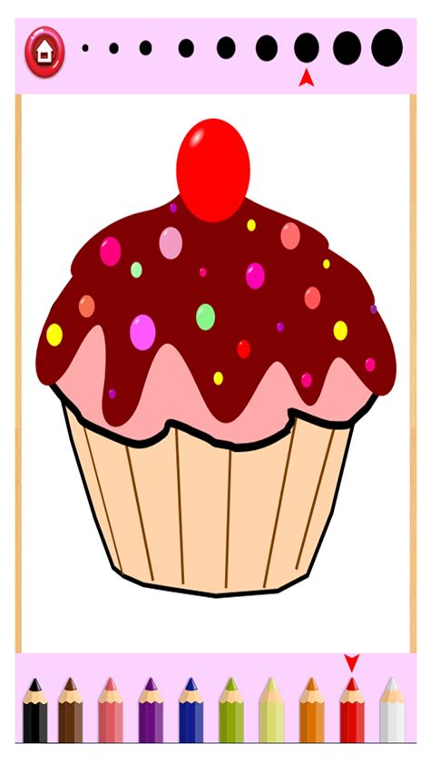 Cupcake coloring games