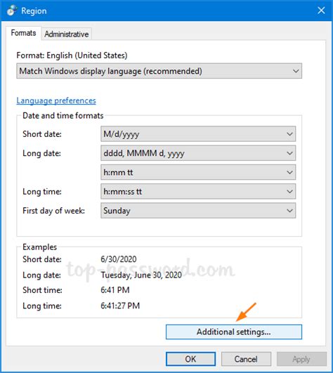 Currency Formatting Settings