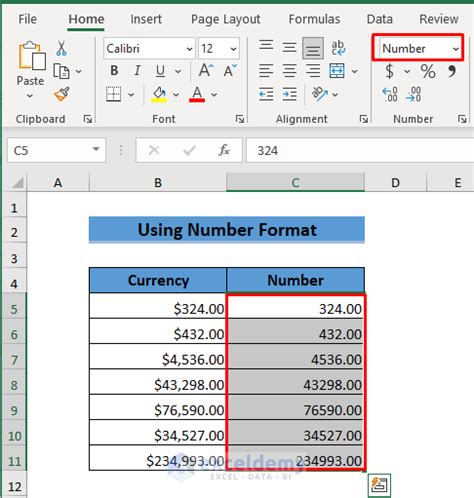 Currency to Number Conversion