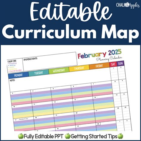 Curriculum Map Template Designs